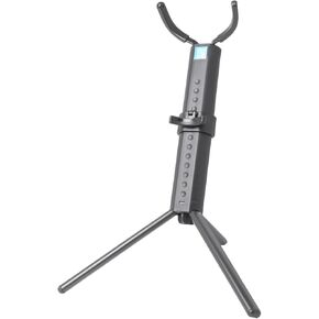 Toddmomy Portable Foldable Tenor Saxophone Stand Non-skid Black Saxophone Bracket with Blue Case for Desktop Storage and Display in Kuwait