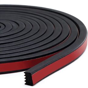 Ribbed Foam Rubber Seal, 26FT Self-Adhesive EPDM Foam Rubber Weather Stripping for Boat, RV, Door, Garage, Truck, Auto, Window, Noise Insulation in Saudi Arabia