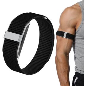 Bicep Bands Compatible with Hume Band, Hook and Loop Replacement Strap, Soft Nylon Sport Arm/Ankle Band Breathable Adjustable Wristband for Hmue Health band in Kuwait