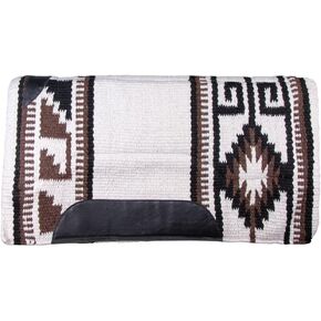 Dura-Tech Performance Western Horse Saddle Pad | Hand-Woven Acrylic with Moisture-Wicking Fleece | 3/4" Felt Interior | Classic Native Design | 34" x 36" in Kuwait