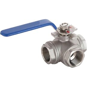 1/2 "3/4" 1 "2" الفولاذ المقاوم للصدأ 304 صمام كروي ثلاثي الاتجاه T نوع L نوع DN15 DN20 DN25 DN32 DN40 DN50(1، نوع L) in Kuwait