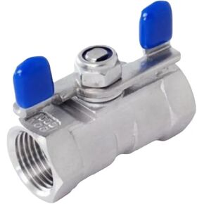 1/4 "3/8" 1/2 "3/4" 1 "صمام كروي ذو لوحة واحدة 304 صمام كروي داخلي من الفولاذ المقاوم للصدأ(1) in Kuwait