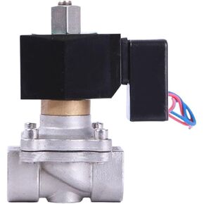 3/4 "الفولاذ المقاوم للصدأ صمام الملف اللولبي غير الحراري مفتوح عادة 220VAC 110VAC 24VDC 12VDC صمام الملف اللولبي (NPT_24VDC) in Kuwait