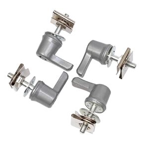 طقم تثبيت براغي قفل رافعة لحقيبة السرج الفضية متوافق مع Touring Road Street Electra 1992 2023 in Kuwait