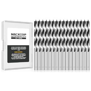 1/4" Brad Point Wood Drill Bit Set, 16Pcs Drill Bit Set with Double Flutes Design for Carpenter Woodworking and All Types of Wood in Kuwait