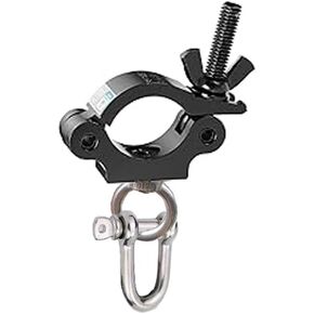 مشبك تروس عالي التحمل 40-52 مم، خطافات أضواء من سبائك الألومنيوم أوسع لعرض جدار الفيديو LED، مع مسمار عين ومشابك مسرح على شكل حرف U، أسود (1) in Kuwait