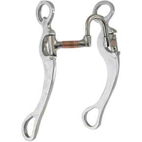 مجموعة لقم الألومنيوم من سلسلة Southwestern Equine Featherlite Pro (لقمة تصحيح نحاسية، فم 5 بوصة - خدود 8-1/2 بوصة) in Kuwait