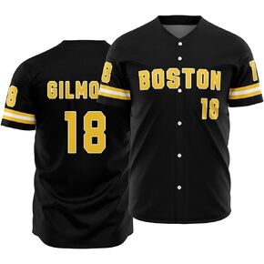 Men's #18 City Baseball Jerseys,90S Hip Hop Button Down Baseball Movies Jersey Shirts Stitched in Saudi Arabia