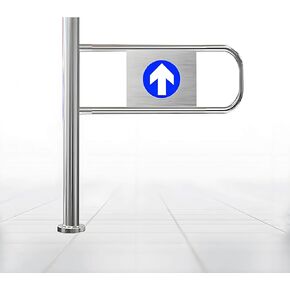 Supermarket Cashier Counter Safety Gate Spring-Loaded One-Way Door Automatic Closing Swing Gate for Malls & Warehouses Small Metal Entrance Right 90x100cm in Kuwait