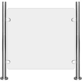 Durable Acrylic Safety Swing Gate - Heavy-Duty Metal Entrance Gate for Supermarkets Offices Libraries & Warehouses (90x85cm) - Secure Access Control Solution in Kuwait