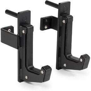 Titan Fitness T-3 Series Power Rack Sandwich J-Hooks, 1000 LB Rackable Capacity, Fits 2" x 3" Rack Uprights with 11/16" Holes, UHMW Protective Liners, Barbell Holder for Squat & Bench Press in Kuwait