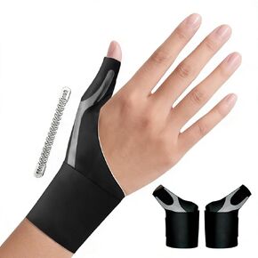 Thumb Wrist Brace 1 Pair for Arthritis Pain Relief, Thumb Spica Splint for Trigger Thumb, De Quervain’s Tenosynovitis & Tendinitis, Waterproof Adjustable Compression Stabilizer Support for Men Women Left Right Hand（M, Black） in Saudi Arabia