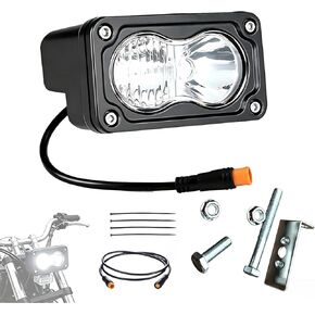 Baja Light Ridstar Q20, Ebike Headlight, 20W 6000K IP76 Waterproof 3 Pin, Bright Beam Protecting Night, Light Bar for Ridstar Q20 in Saudi Arabia