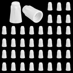 40pcs Ceramic Wire Connector, High Temp Temperature Insulated Porcelain Twist Cap & Ceramic Nuts for Electric Electrical Heat Resistant Heating System Repair Withstands Up to 1000°F/538°C (Small Size) in Kuwait