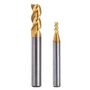 مطاحن نهاية طلاء القصدير HSS بوصة قطر قاطع معدني لقمة توجيه فولاذية عالية السرعة 1-25 مللي متر 4 مزامير 3.175 1/8(8 مللي متر (5 قطعة)) in Kuwait