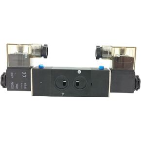 1PCS Manifold Solenoid Valve Single and Double Coil 4M210 4M220 4M230 4M310 4M320 4M330 4M410 4M420 4M430 Pneumatic Valve(4M420 15 G1-2 2-5Way,DC24V) in Kuwait