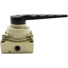 1PCS Manual Switch Valve 1/8 1/4 3/8 HV2 HV3 HV4 Mechanical Aluminum Valve Suction Valve Pneumatic air Valve(HV300-03 G3-8) in Kuwait