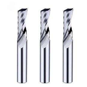 Single 1 Flute Spiral Cutter PVC Wood MDF Aluminum 3.175/4/6/8/10 1Pcs(4x8x45) in Kuwait