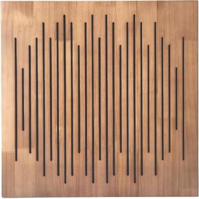 Wood Sound Acoustic Absorber Diffuser Panel 23.6×23.6×3.2 inches Combine Diffusion and Absorption for Music Studio Wall and Ceiling (1D) in Saudi Arabia