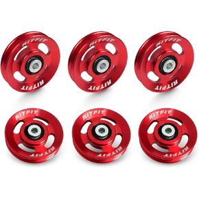 RitFit Aluminum Pulley Wheel for Gym Equipment, 6PCS Set Power Rack Pulley Attachment, 90mm Aluminum Alloy Bearing Gym Pulley Wheel for Home Gym in Kuwait