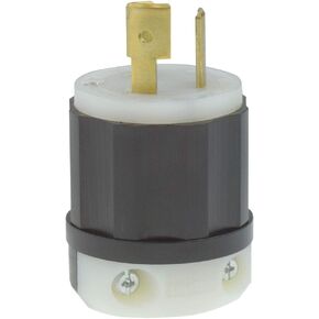 2661 30 أمبير 125/250 فولت NEMA L10-30P 3P 3W قفل المكونات الصناعية غير المؤرضة - أسود-أبيض in Kuwait