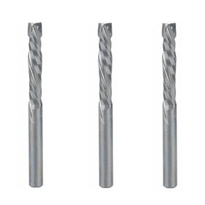 3 قطعة لقم التوجيه الحلزوني 4x22 مللي متر حتى أسفل قطع اثنين من المزامير مطحنة كربيد حلزونية أداة القاطع الصلبة كربيد CNC نهاية مطحنة لنحت قطع الخشب in Kuwait