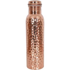 زجاجة مياه نحاسية مطروقة بسعة 32 أونصة من النحاس، كمية أقل من السكر، استمتع بفوائد صحية، زجاجة رياضية لليوجا والجيم in Kuwait