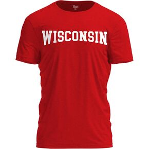 Wisconsin T-Shirt – Bold Sport State Letters Tee for Fans and Game Days in Saudi Arabia