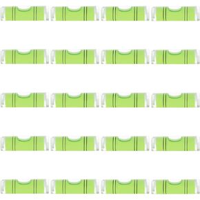 JYK مستوى أسطواني صغير 20 قطعة، 9.5 × 34 مم مستويات فقاعات أفقية صغيرة - أدوات قياس مستوى روح الفقاعات للبناء، DIY، والتخطيط in Kuwait