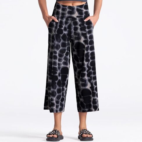 Bootleg Yoga Capris Pants for Women Tummy Control High Waist Workout Flare Crop Pants with Pockets in Saudi Arabia