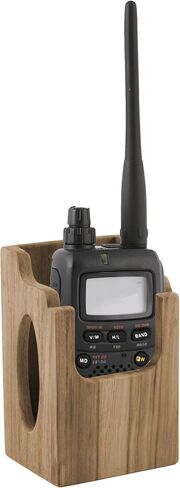 SeaTeak Wooden Handheld Marine VHF Radio/GPS Holder, 100% Solid Teak Wood, 3.875"x 3.125"x 6", Perfect for Boats, Kitchens, RV's & Campers, Wall Mountable, Nautical Look in Saudi Arabia