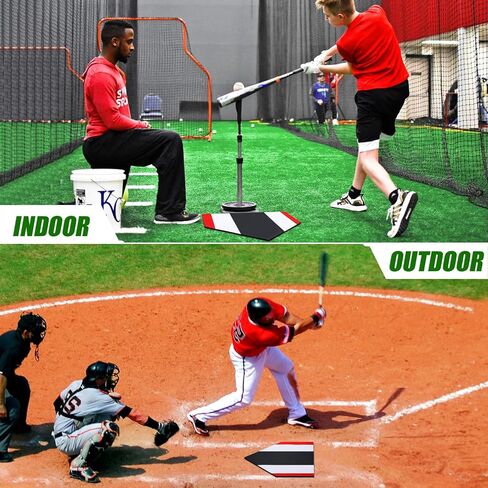 TOBWOLF Baseball Softball Batting Swing Hitting Trainer, Baseball Hitting Practice Trainer Aid Baseball on a String, Softball Batting Practice Equipment for Easy Drills Improving Batting Precision in Saudi Arabia