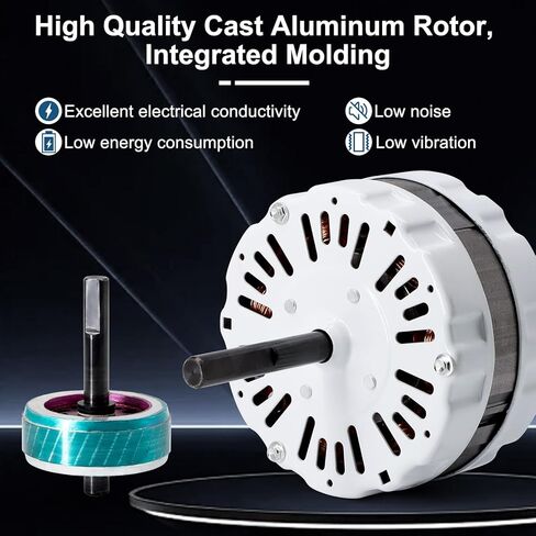 Criditpid White 5" Dia Attic Fan Motor Replacement for Broan 97009317 99080267 F0516b2516 Attic Ventilators Motor. in Saudi Arabia