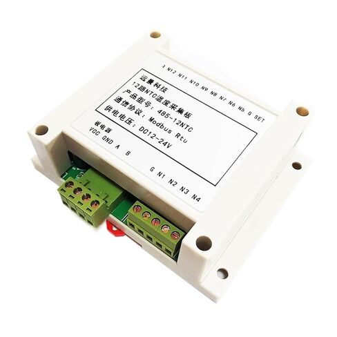 جهاز إرسال درجة الحرارة ذو 12 قناة NTC إلى 485 وحدة اكتساب 10K الثرمستور Modbus RTU in Kuwait