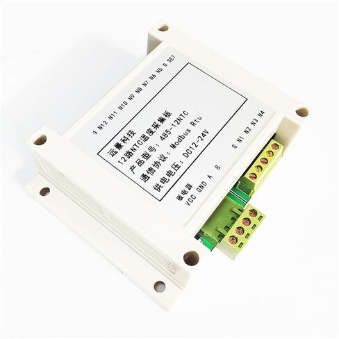 جهاز إرسال درجة الحرارة ذو 12 قناة NTC إلى 485 وحدة اكتساب 10K الثرمستور Modbus RTU in Kuwait