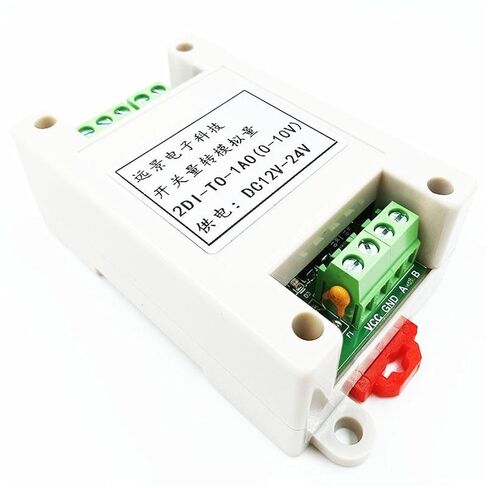 مدخل تبديل ثنائي الاتجاه إلى مخرج تناظري أحادي الاتجاه 2DI إلى وحدة 1AO مع جهد 0-10 فولت قابل للتعديل in Kuwait