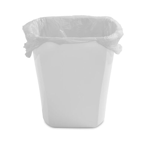 (2 Pack) Bathroom Trash Can, 3 Gallon Small Plastic Garbage Bucket Bin with No Lid, White in Kuwait