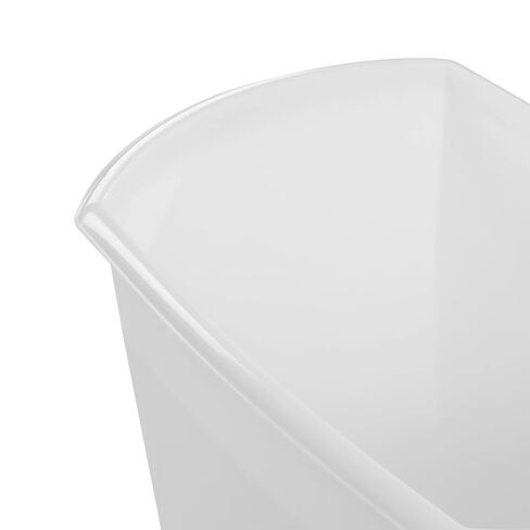 (2 Pack) Bathroom Trash Can, 3 Gallon Small Plastic Garbage Bucket Bin with No Lid, White in Kuwait