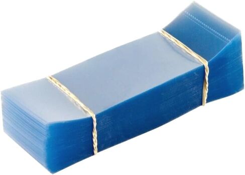 77 x 25 mm Flat Cut Perforated Shrink Bands (Fits approx. 45mm diameter Standard Caps) - Tamper Evident PVC Wrap Sleeves for Bottles and Jars - No Print (250 bands) in Kuwait