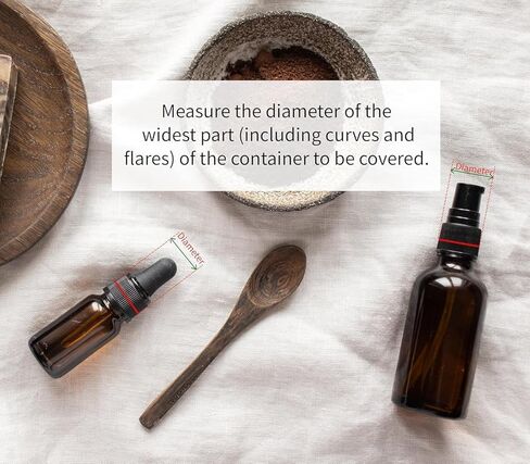 77 x 25 mm Flat Cut Perforated Shrink Bands (Fits approx. 45mm diameter Standard Caps) - Tamper Evident PVC Wrap Sleeves for Bottles and Jars - No Print (250 bands) in Kuwait