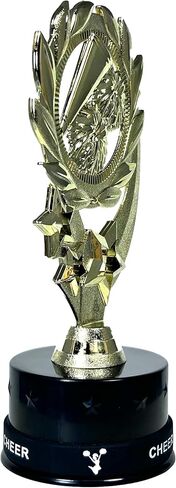 Express Medals 10 Pack of 7 Inch Tall Cheerleading Trophy Awards Includes Silicone Cheer Wrist Band Awards 10 pk 4103 Girls Cheerleader Trophies Award Prize Gift Favor in Saudi Arabia