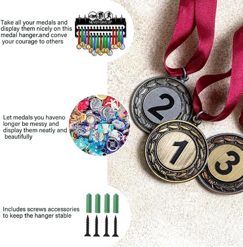 SUPERDANT Medal Hangers Holder Upgrade Sports Medals Award Iron Organizer Wall Mounted Race Metal Display Gifts for Athletes Kids in Saudi Arabia