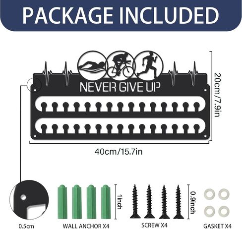 SUPERDANT Medal Hangers Holder Upgrade Sports Medals Award Iron Organizer Wall Mounted Race Metal Display Gifts for Athletes Kids in Saudi Arabia