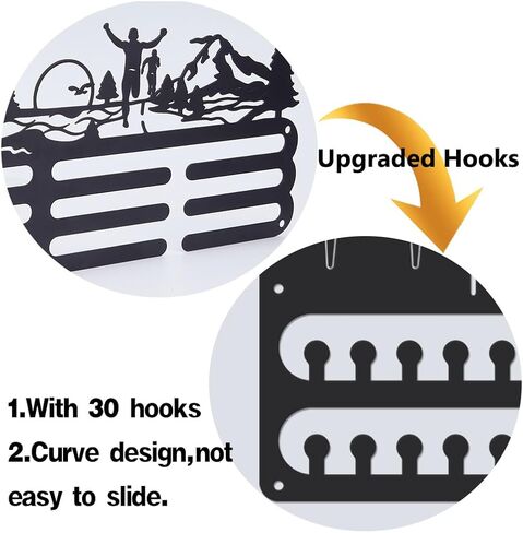 SUPERDANT Medal Hangers Holder Upgrade Sports Medals Award Iron Organizer Wall Mounted Race Metal Display Gifts for Athletes Kids in Saudi Arabia