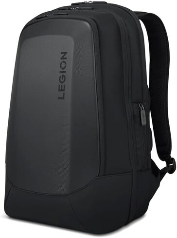حقيبة ظهر للكمبيوتر المحمول Lenovo Legion Gaming GB800، سعة 21 لتر، تناسب أجهزة الكمبيوتر المحمول مقاس 17 بوصة، مقاومة للماء، ثلاثة أقسام رئيسية و19 جيبًا مخصصًا، أسود in Kuwait