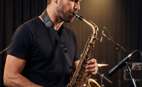 Adjustable Saxophone Neck Strap, Alto Sax Neck Strap with Soft Pads Swivel Hook for Robust Soprano, Tenor Perfect Saxophone Accessories Gift in Saudi Arabia