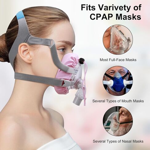 بطانات قناع CPAP، أغطية وسائد القناع المتوافقة مع قناع ResMed AirFit/AirTouch F20، 4 قطع بطانات قناع الأنف CPAP لمعظم أقنعة الوجه بالكامل تقلل من تسرب الهواء وعلامات الضغط in Kuwait