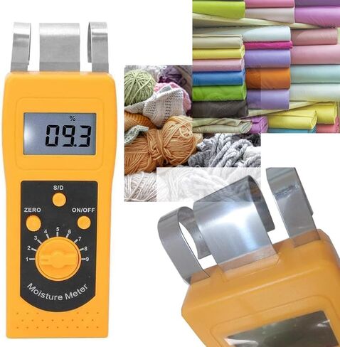 Textile Moisture Meter Tester Analyzer Measuring Range 0.0% to 90% for Cotton Clothes Yarn Wool in Kuwait