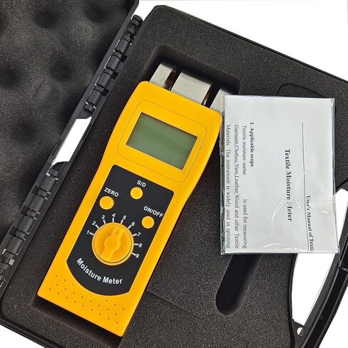 Textile Moisture Meter Tester Analyzer Measuring Range 0.0% to 90% for Cotton Clothes Yarn Wool in Kuwait