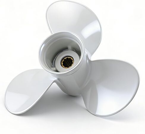 9 7/8 x 11 1/4-F OEM المروحة الخارجية تناسب Yamaha Boat Motos F25/20HP/25hp/30hp، رقم المرجع 664-45947-01-EL، 10 أسنان خددية، Rh (9.875x11.25) in Saudi Arabia